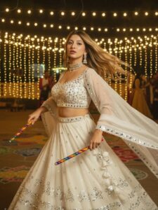 Modern Girls Navratri Photo Editing